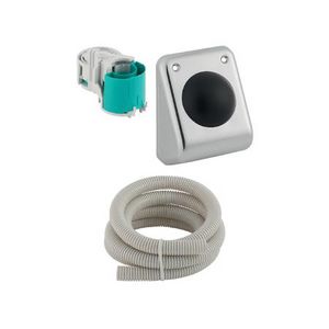 Wandvoetdrukker pneum opbouw rvs
