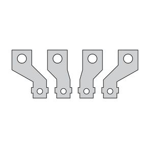 Spreidklemmen voor rails en kabelschoen 4P 250Hp (4 stuks)