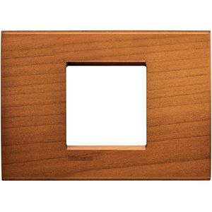 Afdekplaat breed 2 modulen kerselaar Livinglight