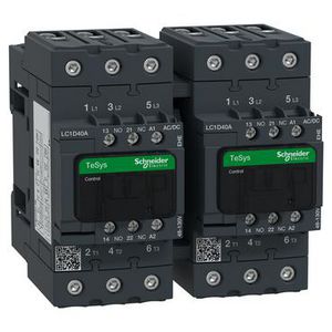 Omkeercontactor 3P 40A AC-3 <440V 48-130V AC Green