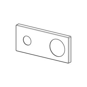 Rozet chroom 175x 75mm 59913866