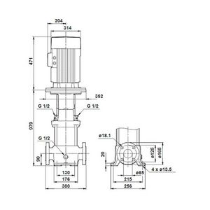 Centrifugaalpomp CR15-12 A-F-A-E-HQQE 3x400/690 50 Hz