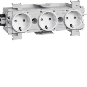 Wandcontactdoos 3-V Ecoline Wago frontmontage vwit