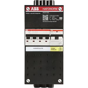 Groepenkast PV aansl PV 16A 1-fase tot max 40A 3-fase
