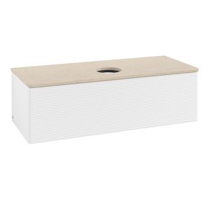 Wastafelonderkast Antao 1200x360x500mm White Matt Lacquer K32113MT