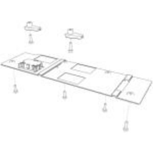 Hulpcontactblok 1M kit XR 00 inclusief plaat