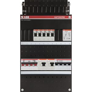 Installatiekast 5x achter 2x 30mA + T + HS + D 3-fasen