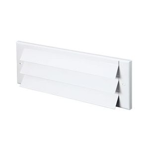 Buiten muurrooster opbouw wit 300x100mm (bxh)