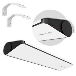 Flowair elektr. luchtgordijn SLIM-E100 b=100cm wit 400V incl. montagebeugel & bewegingssensor