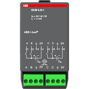 Binaire ingangsmodule KNX 4-voudig 12/24V AC/DC (BE/M4.24.1)