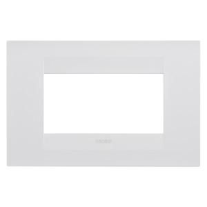 GEO PLATE-IN PAINTED TECHNOPOLYMER-4 MODULES-SATIN WHI