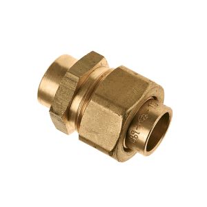 3-delige koppeling vlakd. mess. soldeer 15x15mm Gastec VVE=5