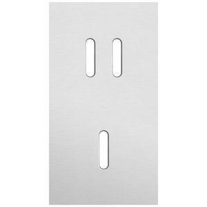 Tweevoudige afdekpl. verticaal 71mm centerafstand een tweevo