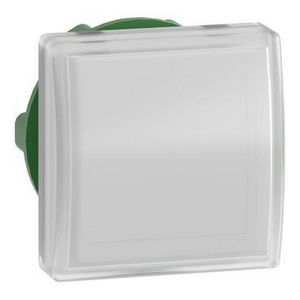 Kop voor signaallamp Vierkant Ø22mm LED Wit Harmony XB5