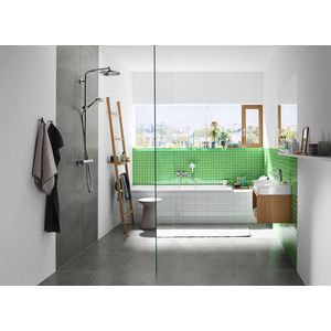 Crometta S240 Showerpipe douchecombinatie wit/chroom