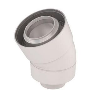 Bocht 30° Ubifit Push-Fit concentrisch PP/KS 60/100 wit