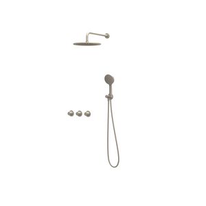 Afbouwdeel regendouche Combiset Nexus 4 inbouwthermostaat gebor. nickel CSN4EXGNBFAC excl. inbouwbox