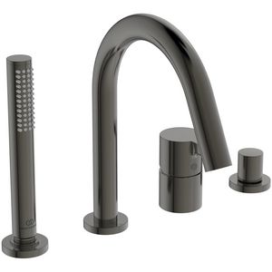 Joy badmengkraan 4-gats badrand met uitloop magnetic grey (grijs)