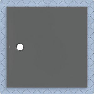 Douchevloer CleanFloor30 met afdichtingsvlies grafiet: 120x120cm