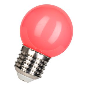 LED-lamp G45 party E27 1W roze