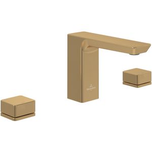 Driegats wastafelkraan Subway 3.0 Brushed Gold