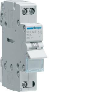 Modulaire omschakelaar 1P 25A NO.NC I-0-II onder