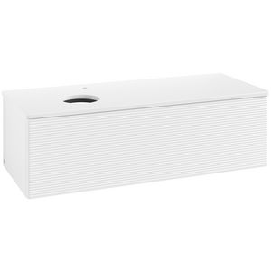 Wastafelonderkast Antao 1200x360x500mm White Matt Lacquer K33150MT