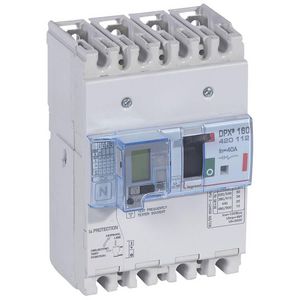 Vermogensschakelaar 160 Thermomagn.+RCD 40A 4P 36kA DPX3