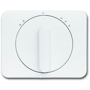 Centraalplaat + greep voor 2711U a-albast/studiowit (1740 DRL-24G)