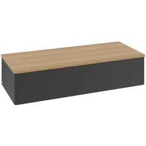 Sideboard Antao 1200x268x500mm Black Matt Lacquer K41101PD