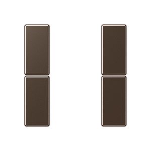 Tastafdekking compleet 2-voudig A500 mokka KNX