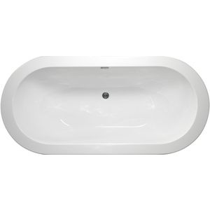 Vrijstaand bad Linda 180x85cm wit incl. waste+poten