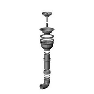 Afvoer. RVS geborsteld 04110101100-86