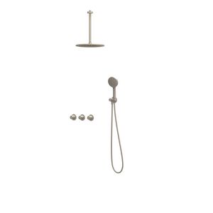 Afbouwdeel regendouche Combiset Nexus 4 inbouwthermostaat gebor. nickel CSN4EXGNBFCC excl. inbouwbox