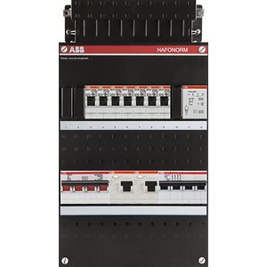 Installatiekast 7x achter 2x 30mA + T + HS + D 3-fasen