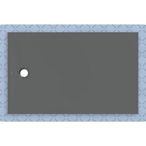 Douchevloer CleanFloor30 met afdichtingsvlies grafiet: 160x100cm