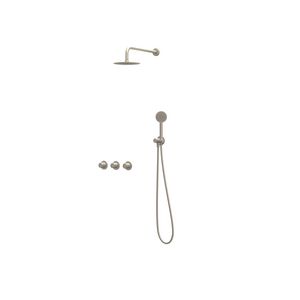 Afbouwdeel regendouche Combiset Nexus 4 inbouwthermostaat gebor. nickel CSN4EXGNCAAC excl. inbouwbox