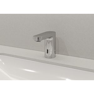 Vernis elektronische wastafelkraan gemengd water/netstroom