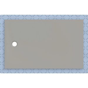 Douchevloer CleanFloor30 met afdichtingsvlies grijs: 160x100cm