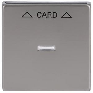 Centraalplaat afdekking v card-Schakelaar pure-rvs (1792-866)