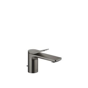 LISSÉ Eengreeps wastafelmgkrn afvoer. Dark Platinum gebors.