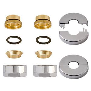 Aansluitset Minimal tbv 15mm buis rozet chroom