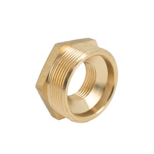 Verloopring messing 2" bt. x 1" bn.