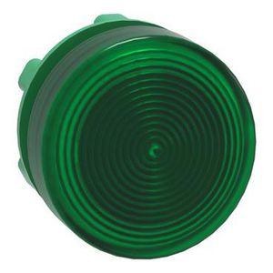 Kop signaallamp 22mm Ronde geribbelde lens Groen Harmony XB5