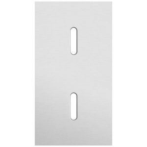 Tweevoudige afdekpl. verticaal 71mm centerafstand twee enkel