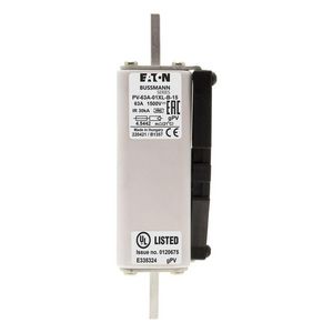 Zekering hoge snelheid 63A DC 1500V 30kA 01XL 43x193mm gP