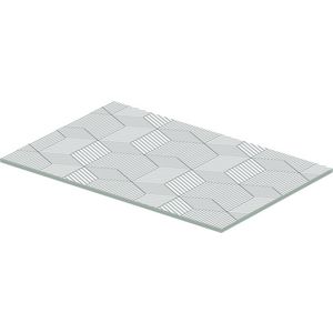 DuraSquare Glazenlegger v.met.struc. 420x264x8mm CubicLine