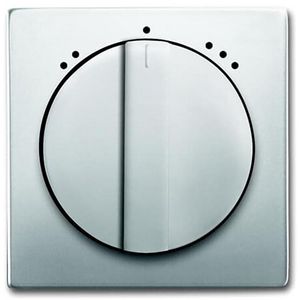 Centraalplaat v inbouw ventilatorschakelaar 2711U pure-rvs (1740 DRL-866-503)