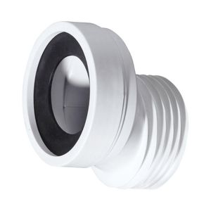 Closetafvoersok WC10 110mm excentrisch sprong 40mm PP wit