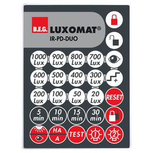 IR afstandsbediening PD-DUO Plafondmontage -